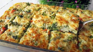 Broccoli gratinat la cuptor