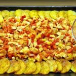 Cartofi cu pui la cuptor