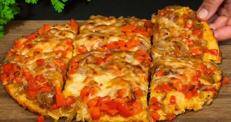 Pizza cu blat de cartofi