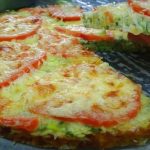 Pizza dietetica cu dovlecei