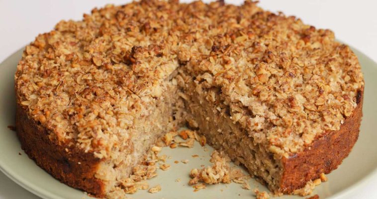 Prajitura cu banane si ovaz