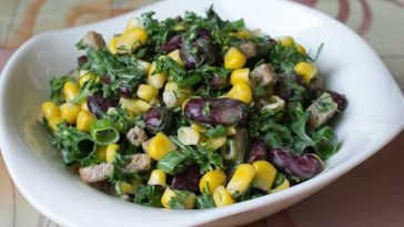 Salata de vasole si crutoane