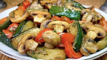 Dovlecei cu usturoi si legume