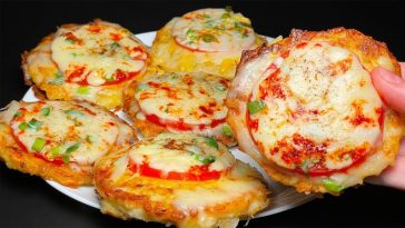 mini pizza pe baza de cartofi