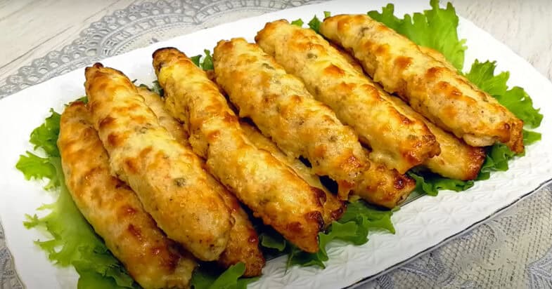 Rulouri de pui umplute cu brânză și legume