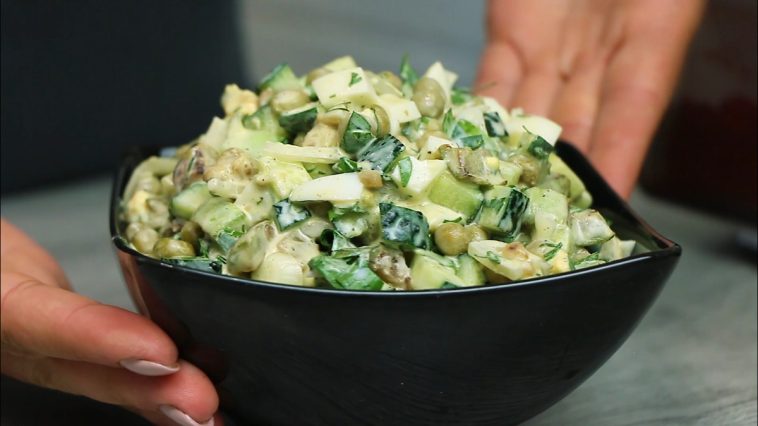 salata cu mazare si oua