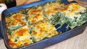spanac gratinat la cuptor