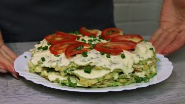 tort din clatite de dovlecei