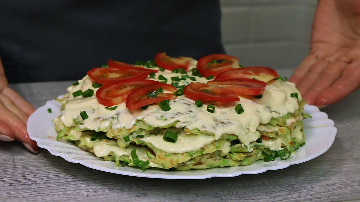 Tort din clătite de dovlecei: o rețetă ușoară de dietă