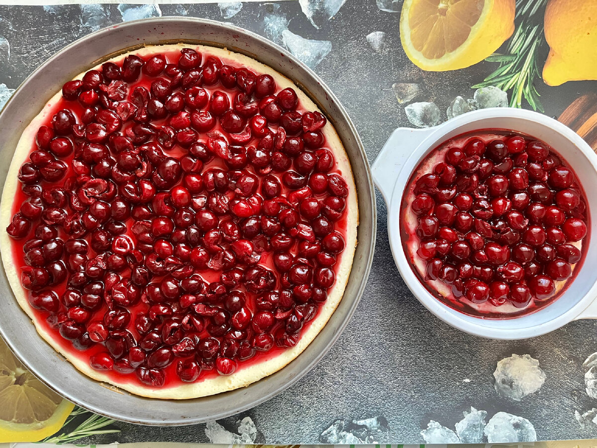 Cheesecake dietetic cu vișine
