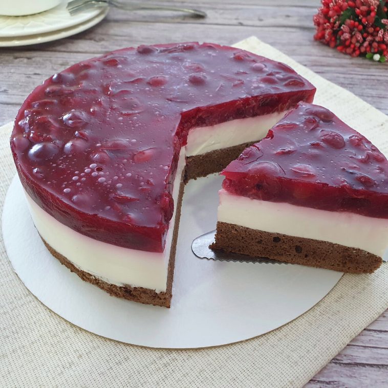 cheesecake dietetic cu visine