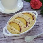 desert cu piersici fara faină sau zahar