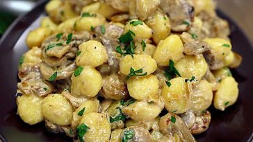 gnocchi cu ciuperci