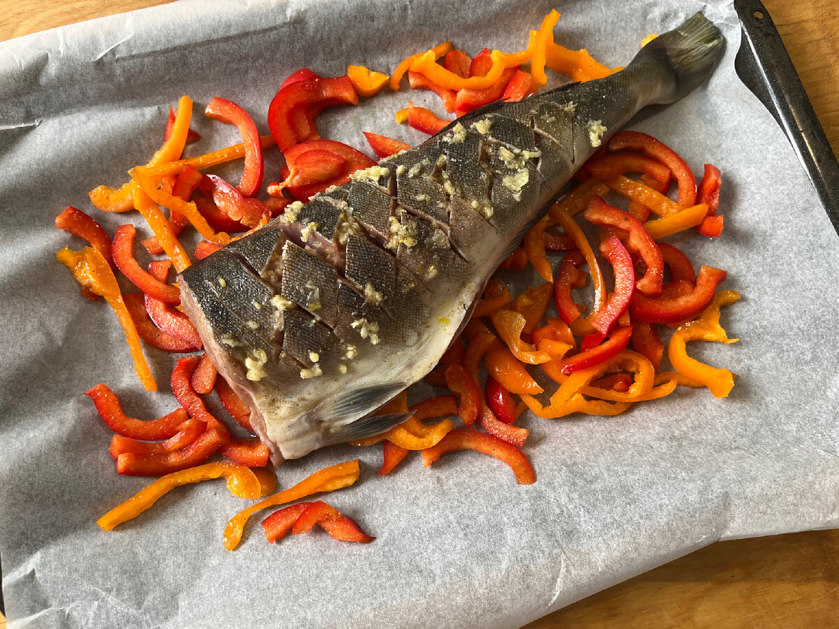 Pește Cod cu legume, la cuptor
