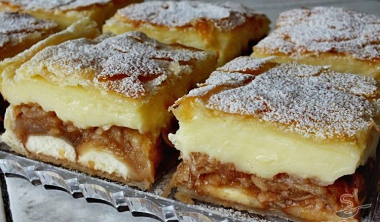 prajitura-foietaj-mere-piscoturi-crema