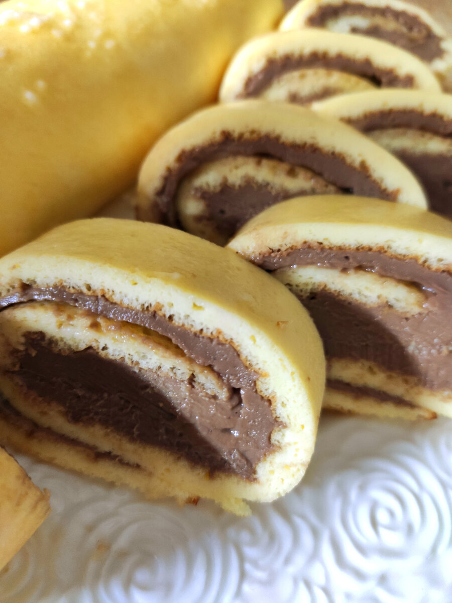 Ruladă dulce cu un conținut scăzut de carbohidrați
