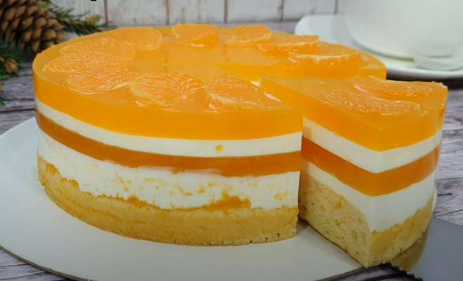 tort dietetic cu mandarine