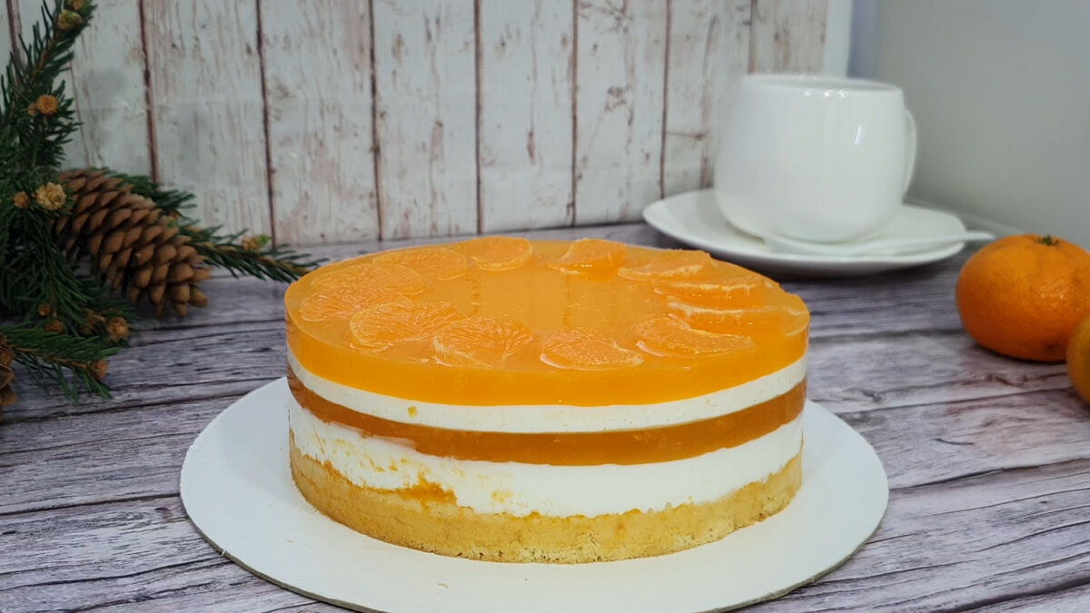 Tort mousse cu mandarine