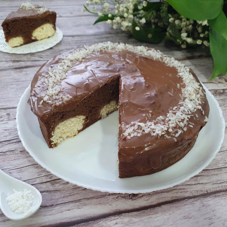 tort low carb cu ciocolata si branza